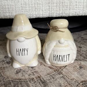 Rae Dunn Cream Happy Harvest Gnome Set